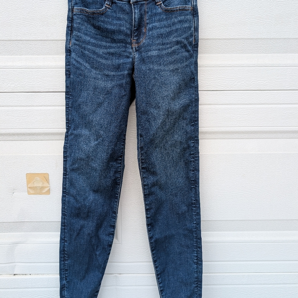 American Eagle Outfitters Dark Blue Skinny Jeans - Picture 1 of 3
